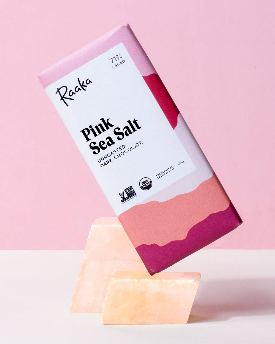 71% Pink Sea Salt Chocolate Bar