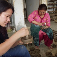 Ceramic Incense Holder with 3 Incense Sticks