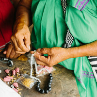 Flower Beaded Earrings