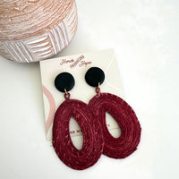 Midnight Maroon Earrings