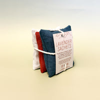 Lavender Linen Sachets - Set of 3