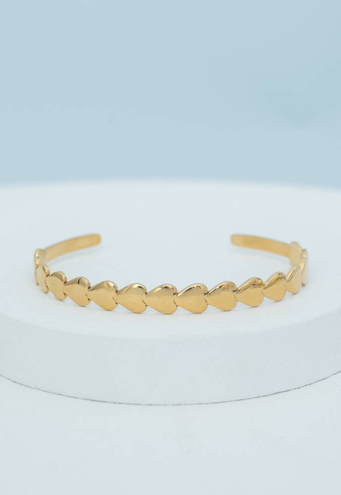 Heart to Heart Cuff Bracelet