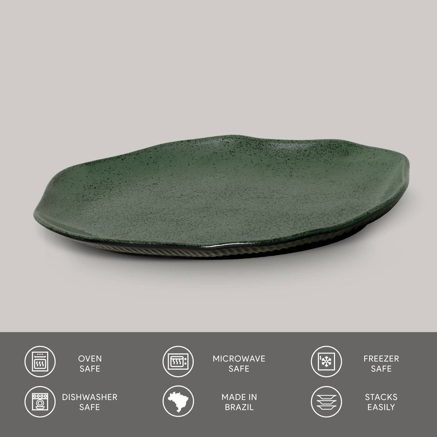 Greenery Oval Platter - Crafted in Brazil