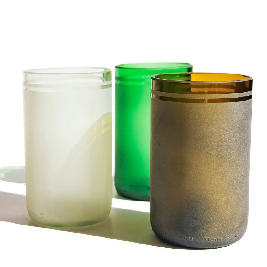Howaida Eco Drinking Glasses Upcycled 2 Pack