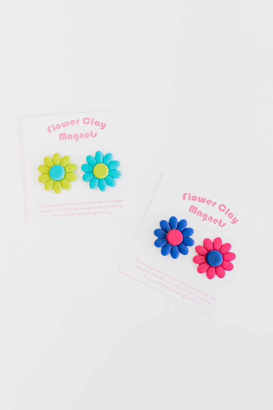 Flower Clay Magnets