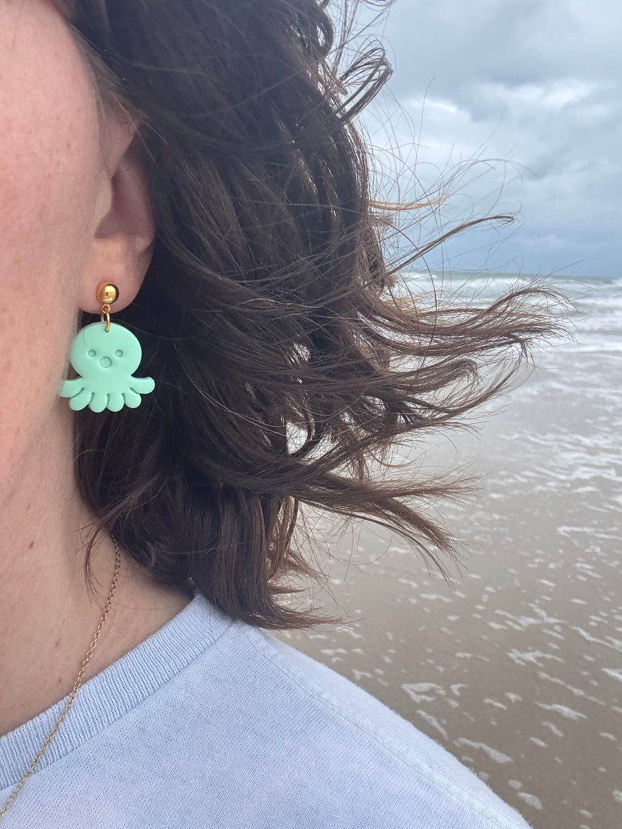 Remarkably Bright Octopus Earrings