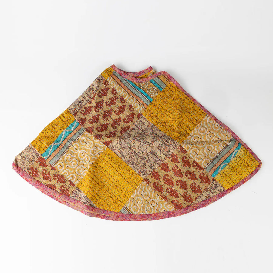 Patchwork Kantha Stitched Tree Skirt
