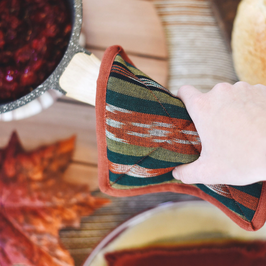 Square Pot Holder: Navy - Crafted in Guatemala