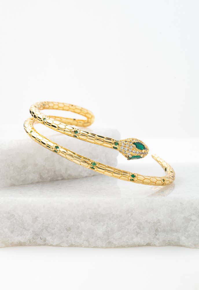 Little Dragon Cuff Bracelet -18k Gold