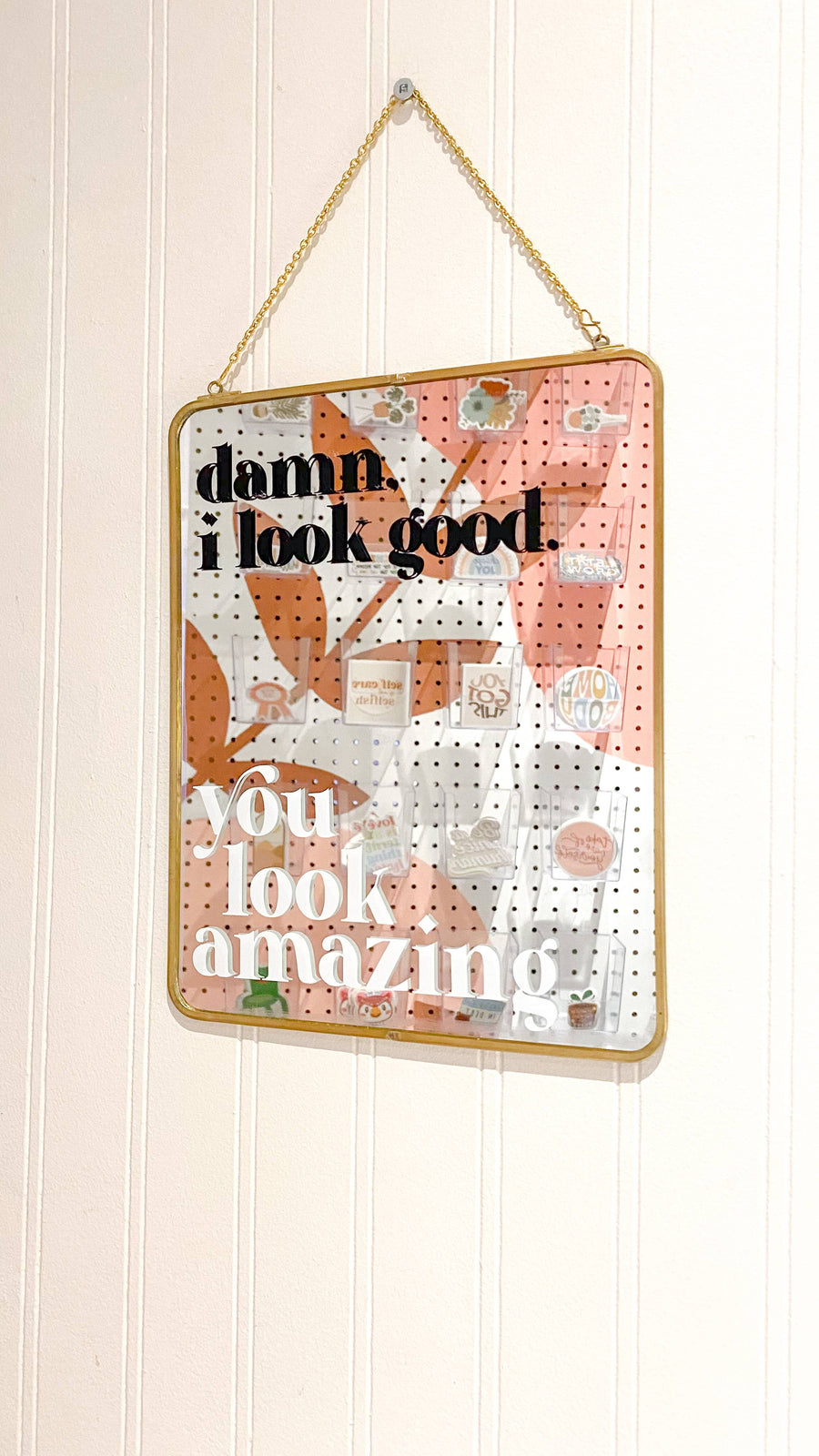 You Look Amazing Mirror Decal: Black