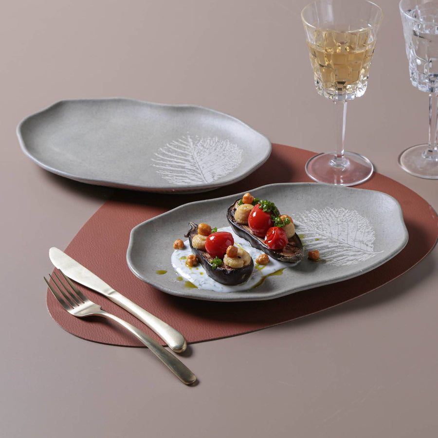 Seiva Stoneware Platter - Crafted in Brazil
