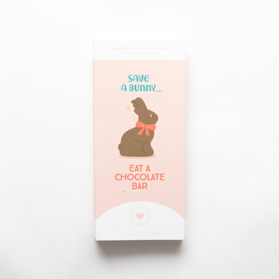 Easter Card + Chocolate Bar in ONE - Save a Bunny!