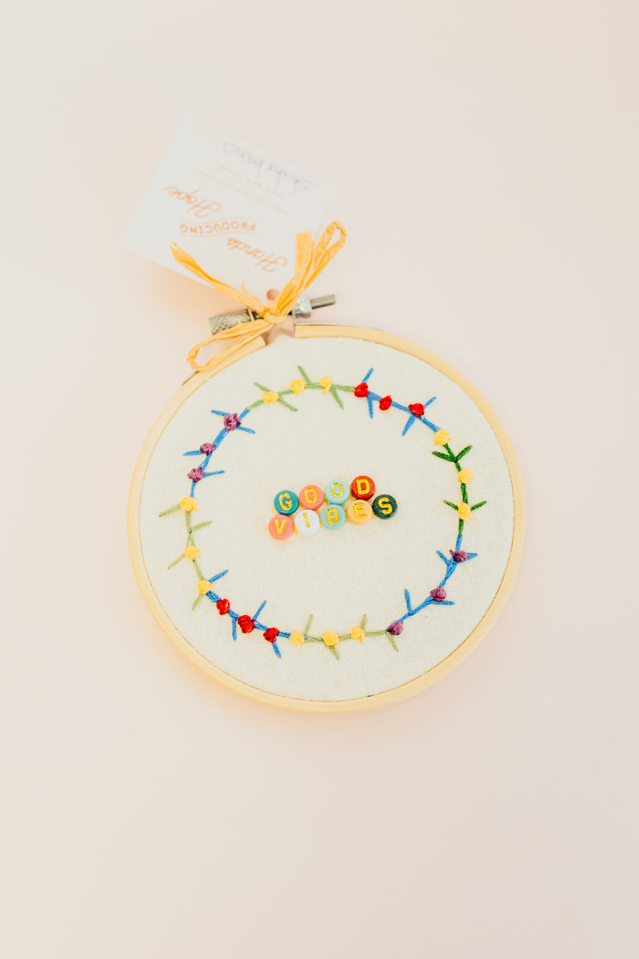 Good Vibes Embroidery Hoop