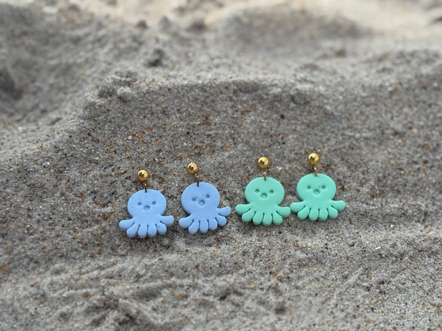 Remarkably Bright Octopus Earrings