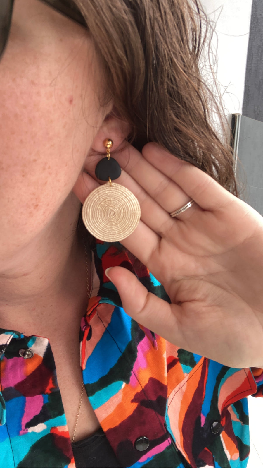 Amber Woven Earrings