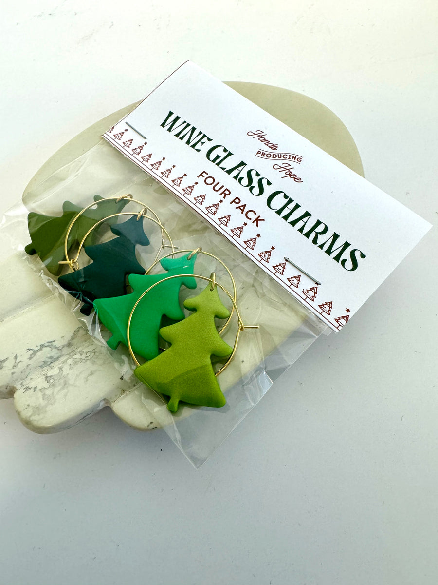 Holiday Wine Glass Charms