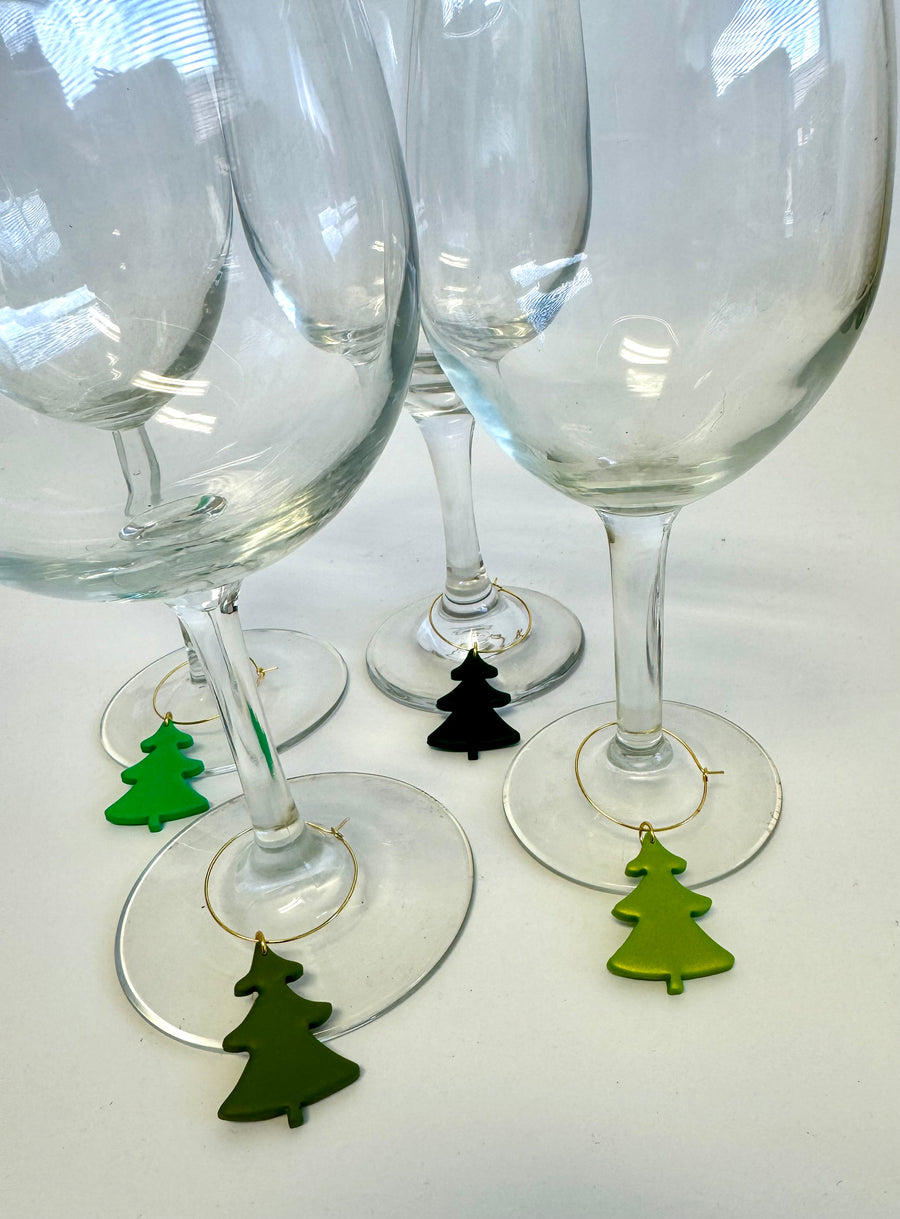 Holiday Wine Glass Charms