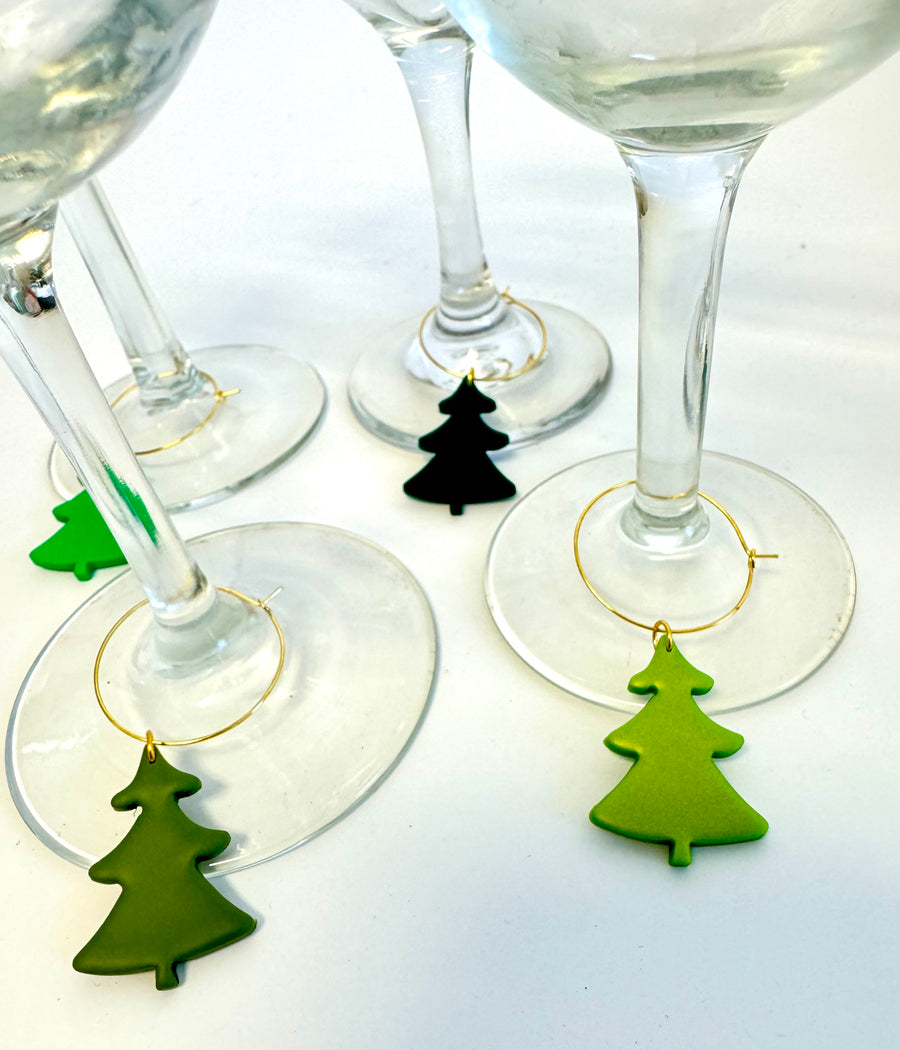 Holiday Wine Glass Charms