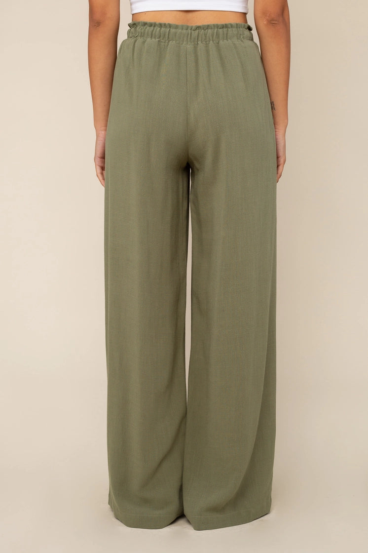 Cove Sage Linen Pant