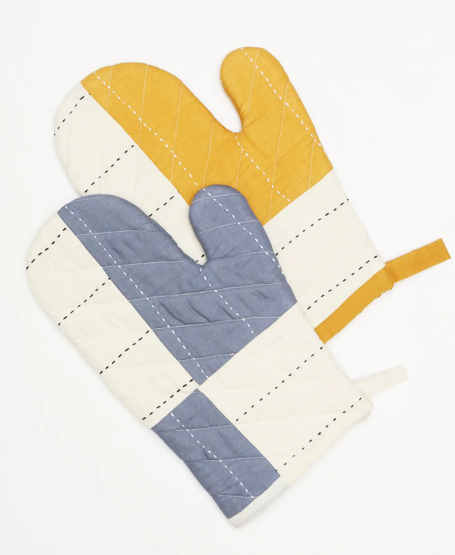 Quilted Oven Mitts