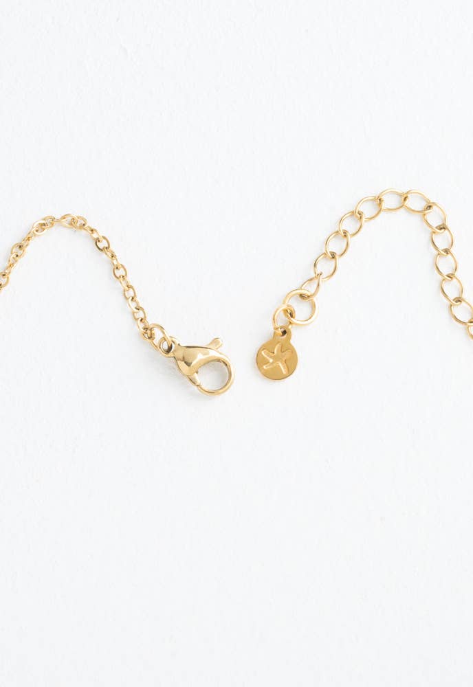 Mountain Adventure Necklace in Gold