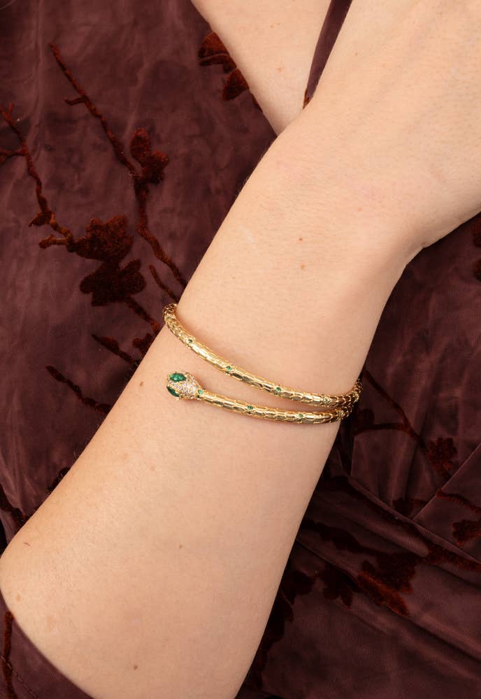 Little Dragon Cuff Bracelet -18k Gold