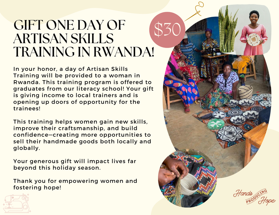 Gift One Day of Artisan Skills Training in Rwanda!