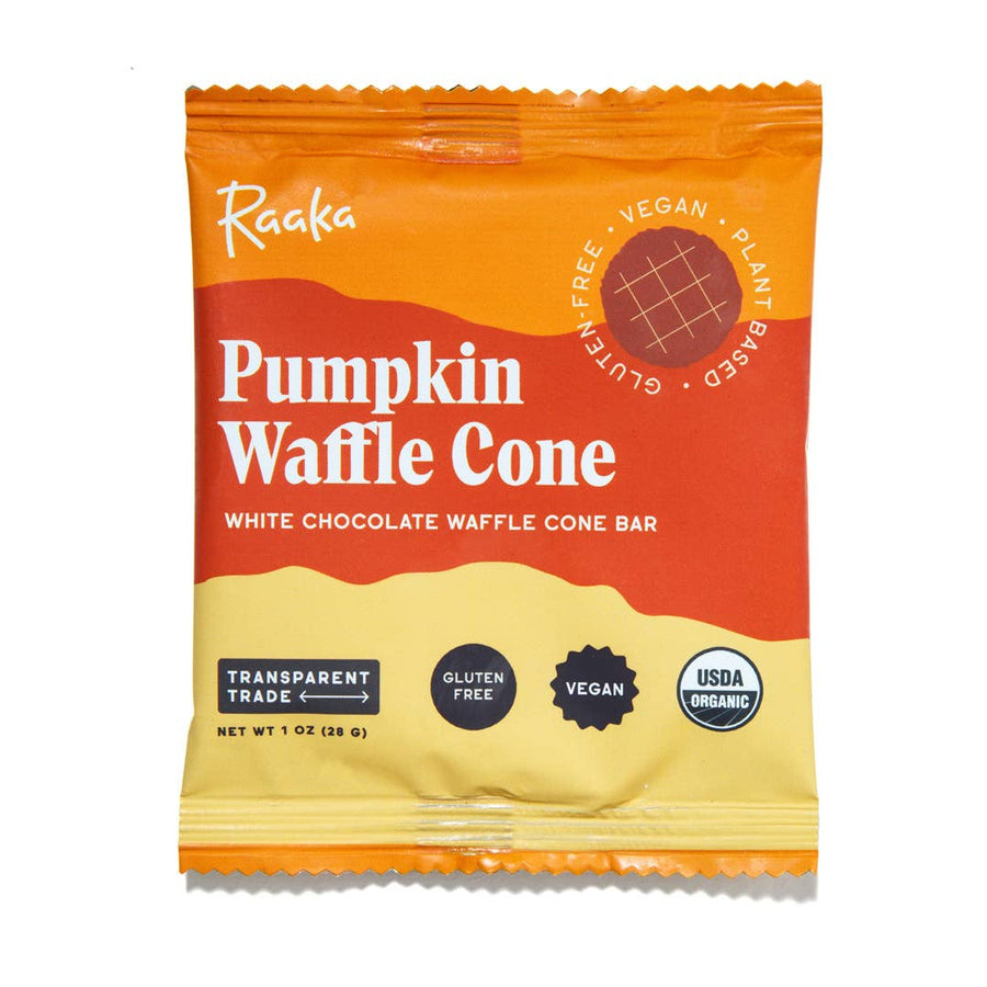 Pumpkin White Chocolate Waffle Cone Bar - Halloween Limited