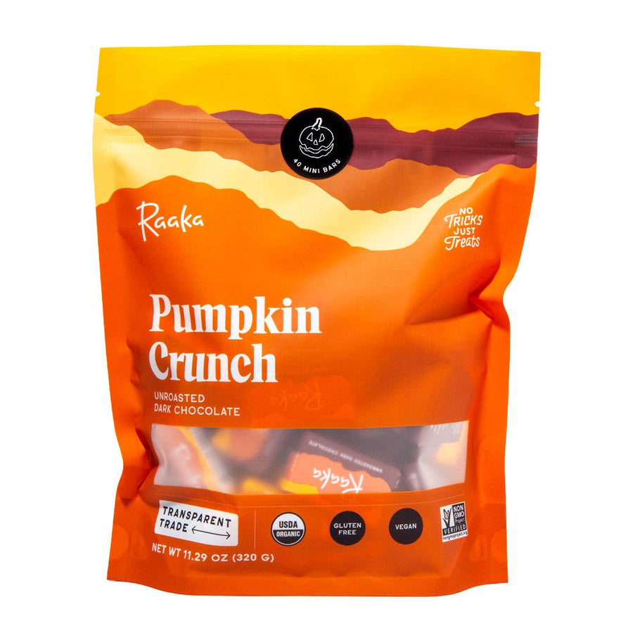 Pumpkin Crunch Mini Chocolate Bars - Fall Halloween Limited