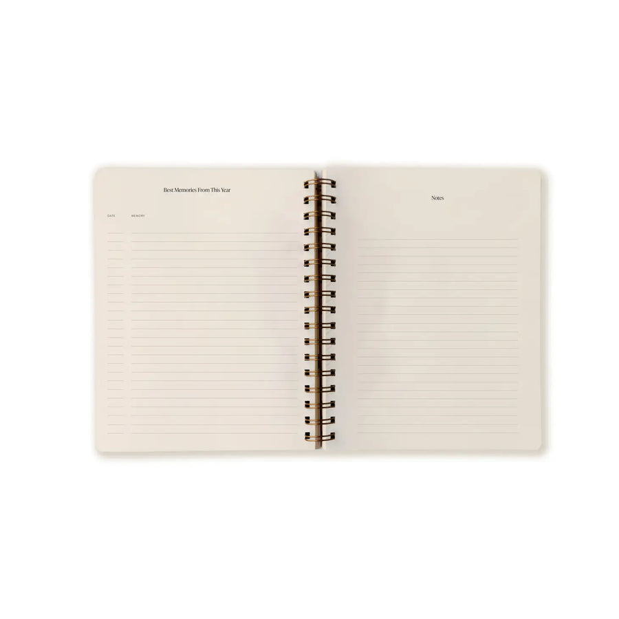 Sky Bookcloth Undated Planner