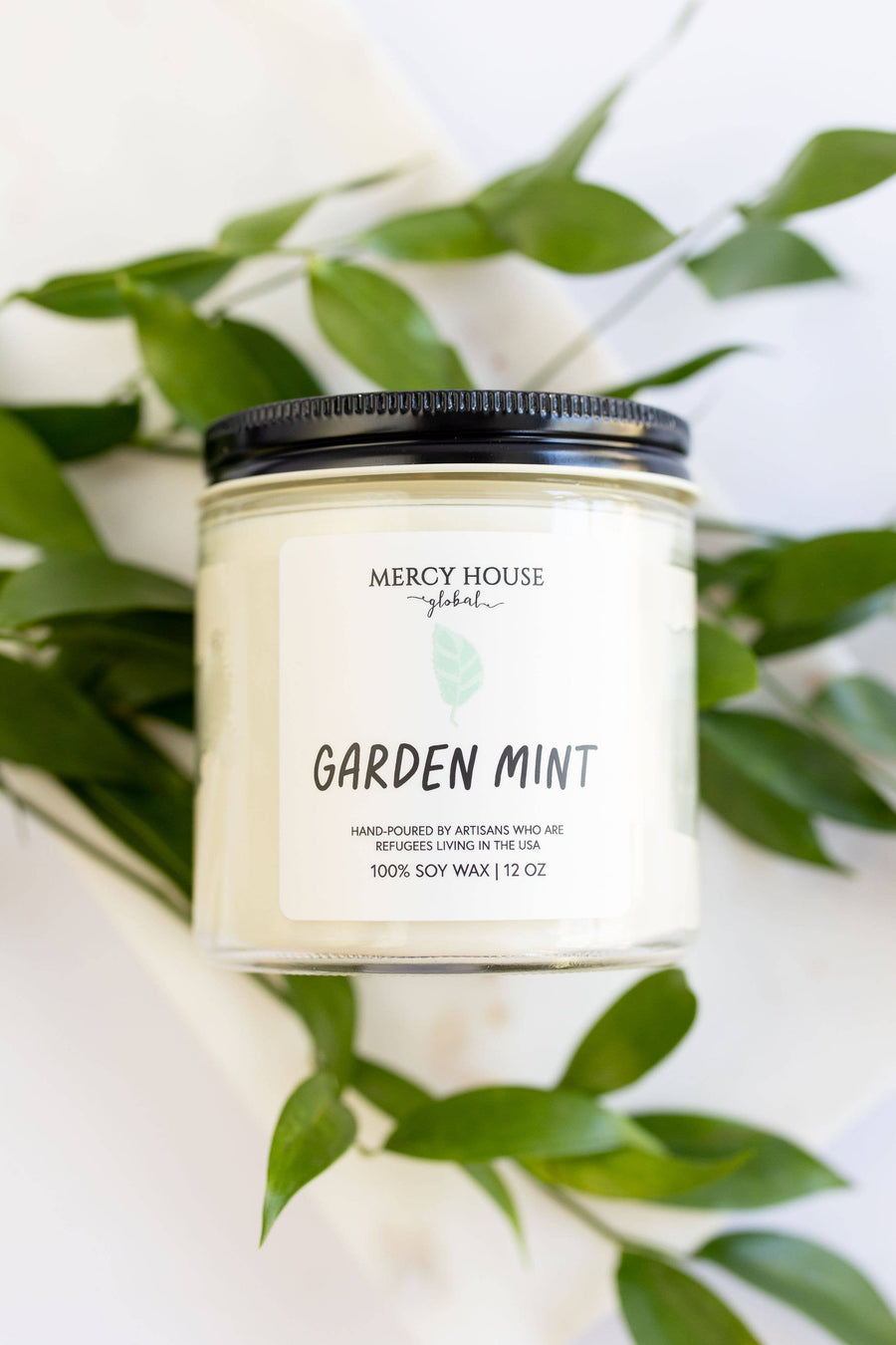 Garden Mint Candle Jar