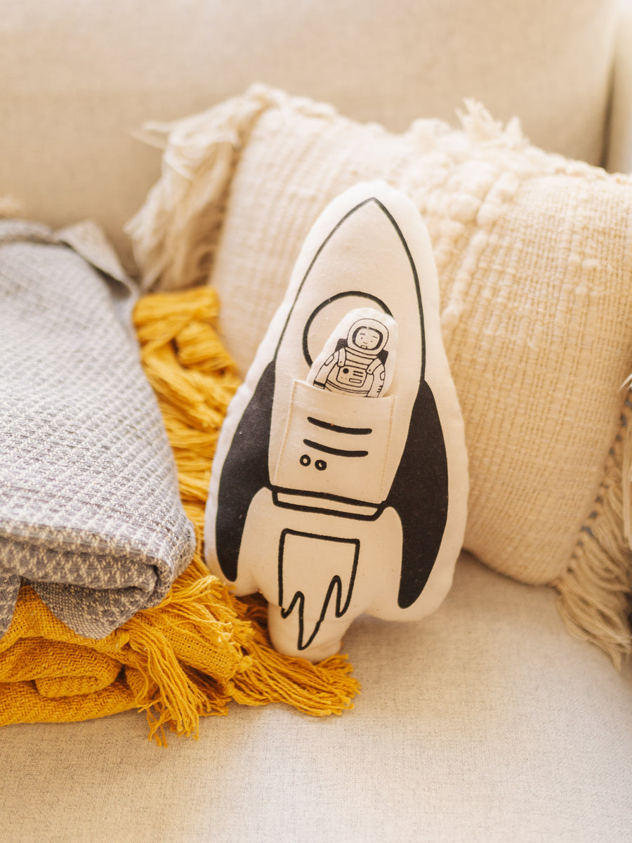 Rocket + Astronaut Pillow