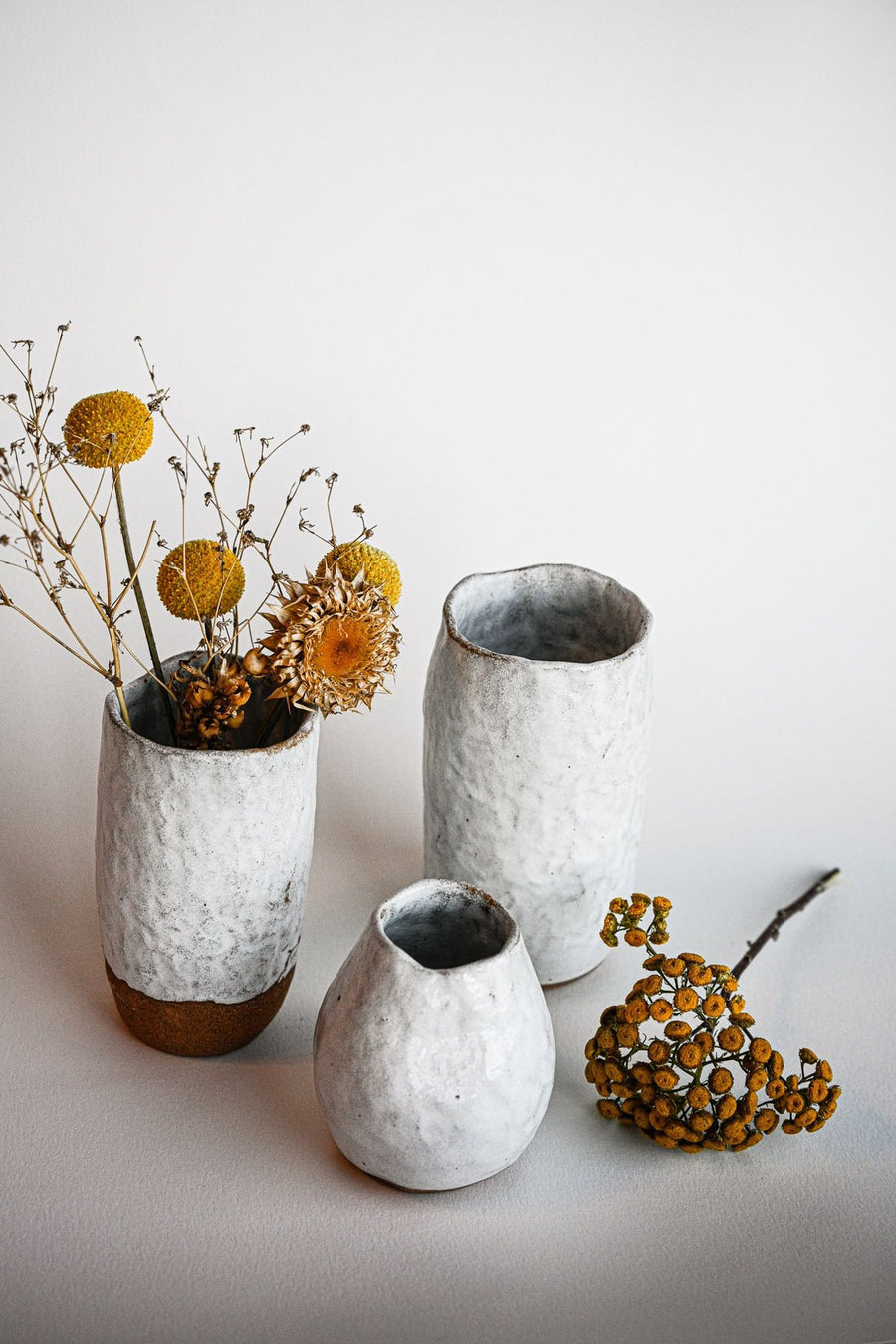 Textured Ceramic Vases